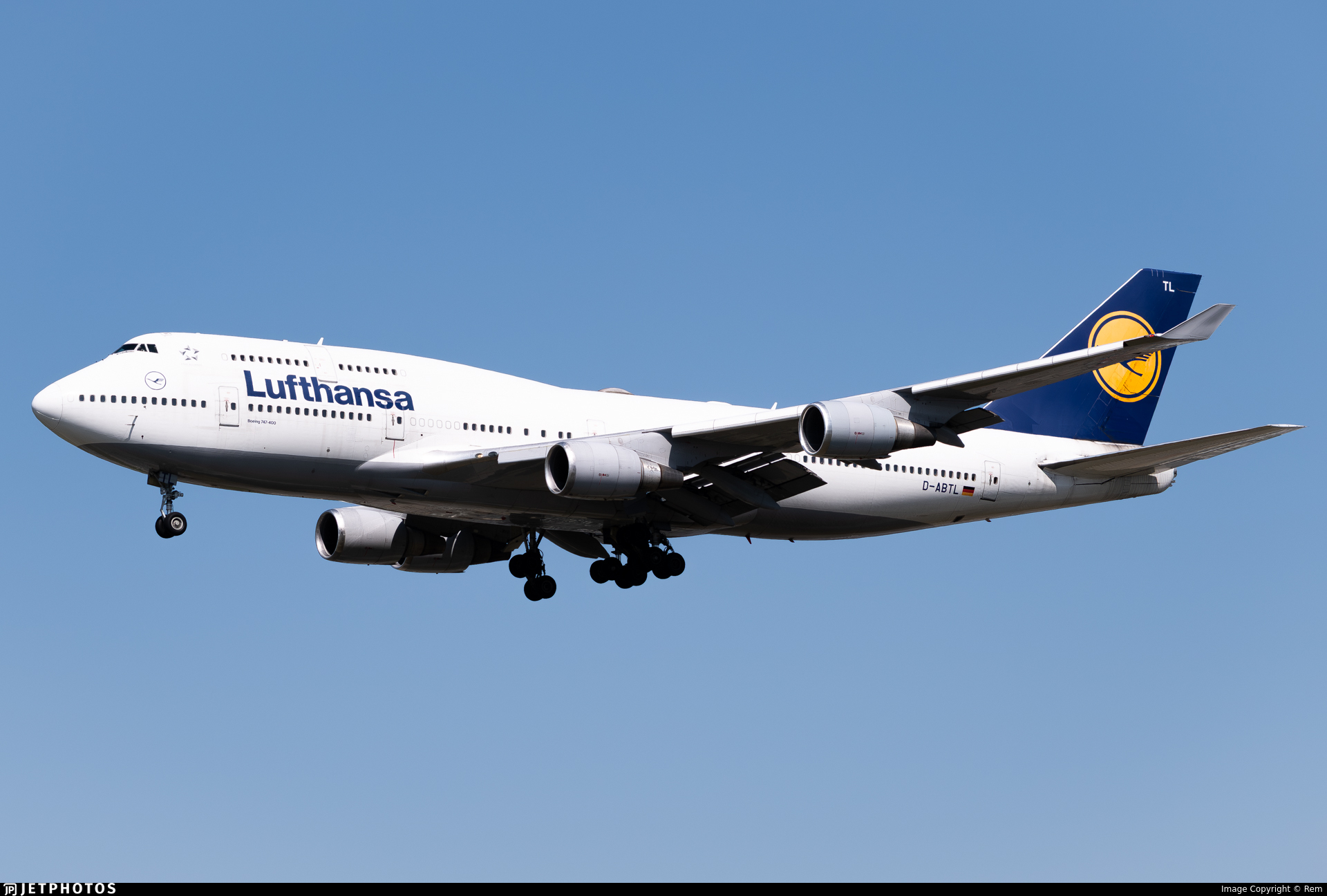 Boeing 747-430 leteckej spoločnosti Lufthansa
